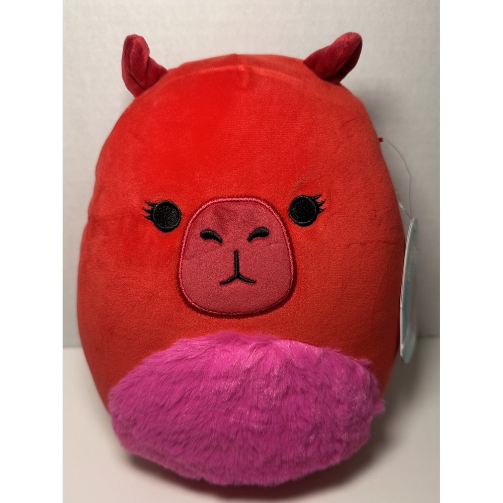 Squishmallows Original 8" Marcia Maroon Capybara Official Jazwares
